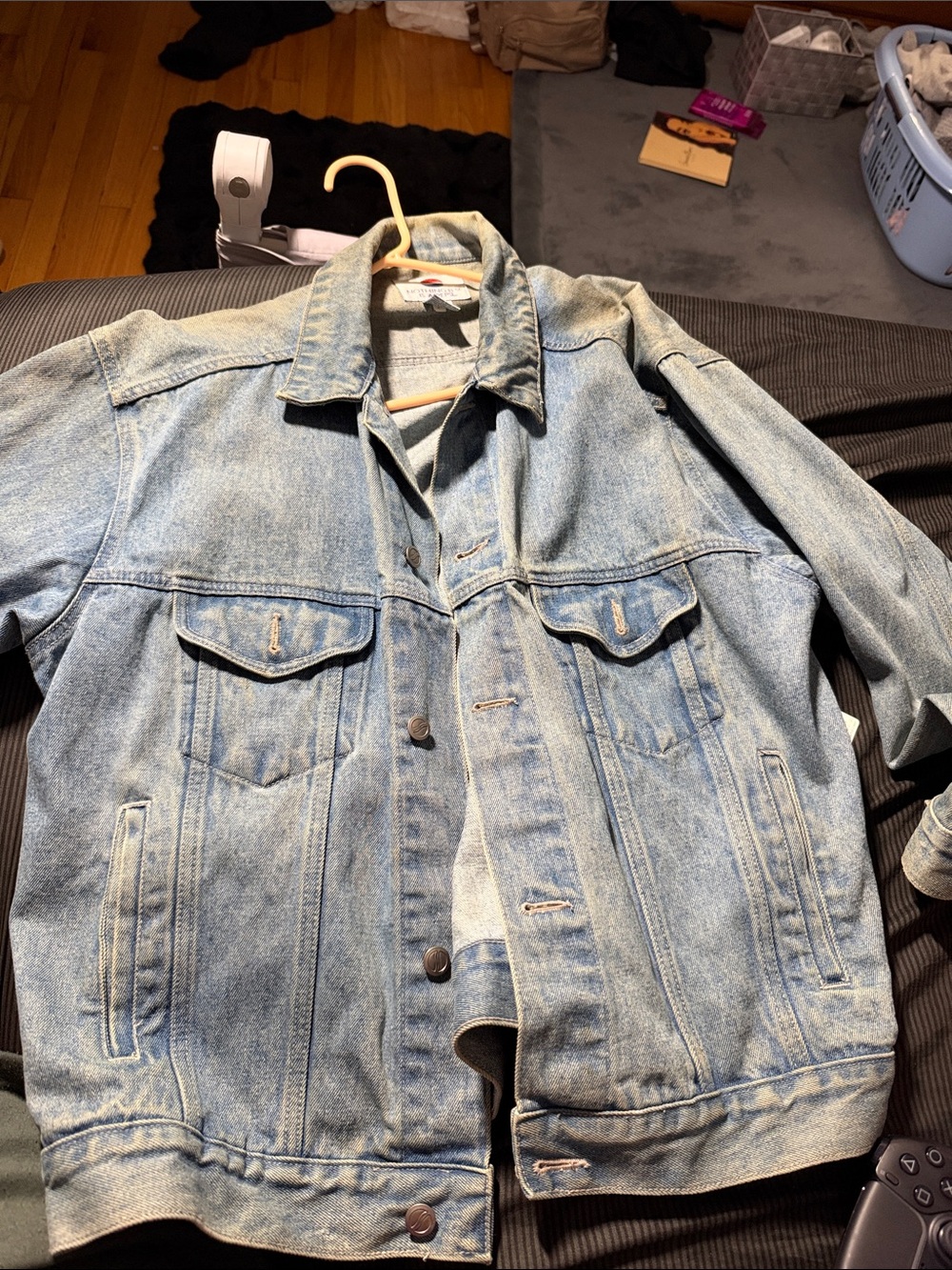Light Blue Denim Jacket - Men's Relaxed Fit